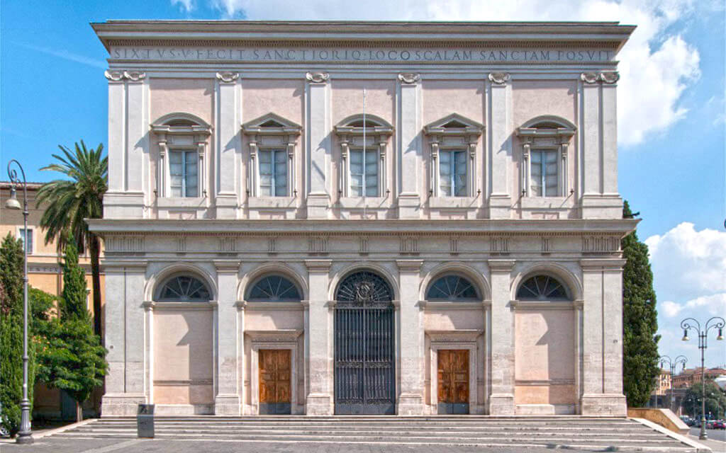 Facade of the Scala Sancta at Piazza di San Giovanni